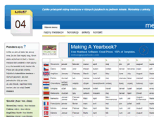 Tablet Screenshot of mesiace.com